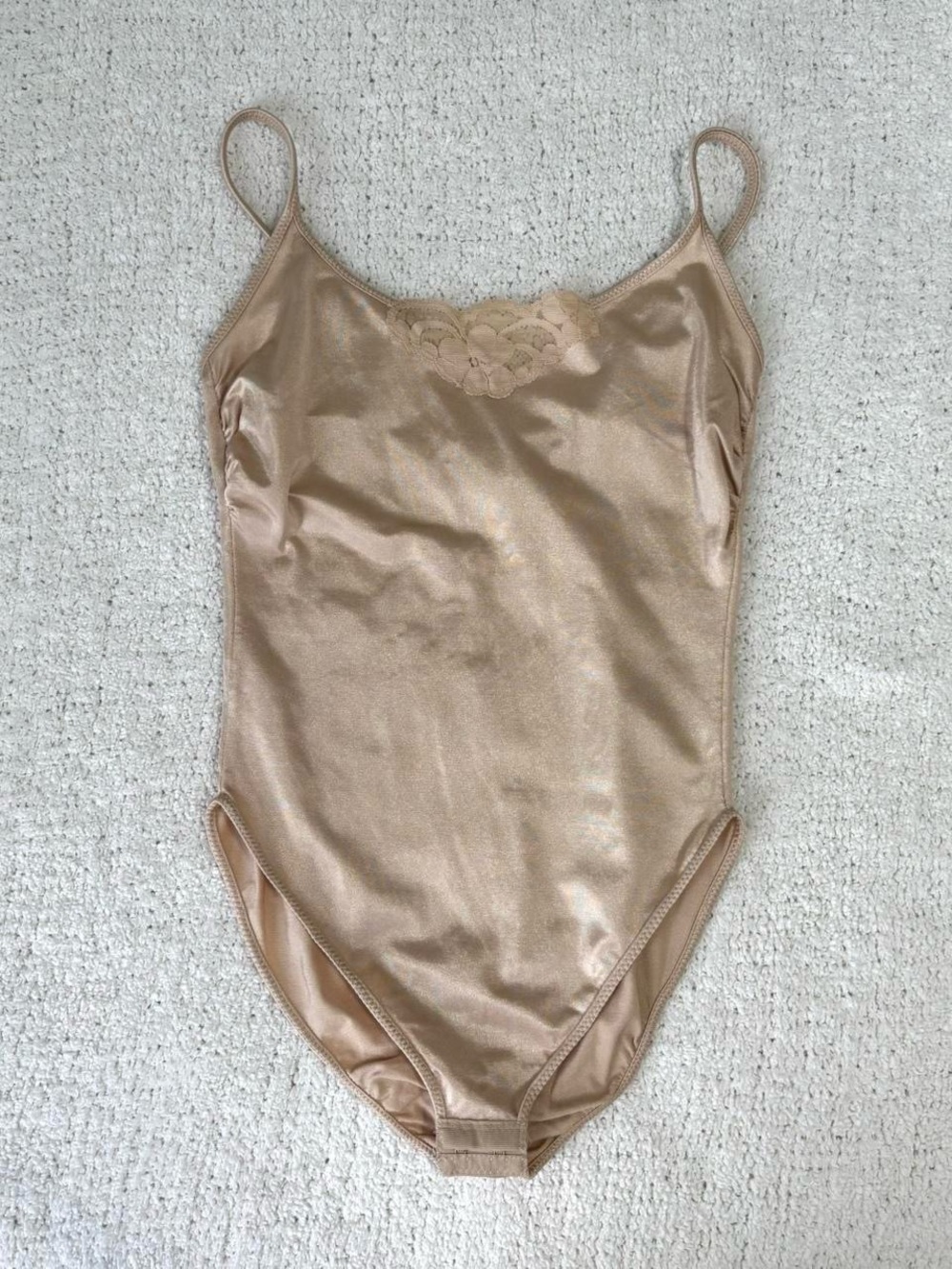 90s Underscore nude lace ruched bodysuit shapewear